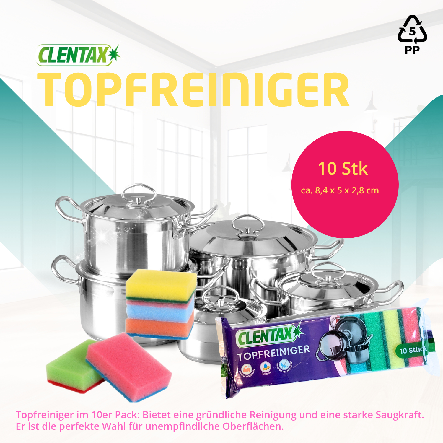 CLENTAX Topfreiniger 24 Pack x 10 Stk