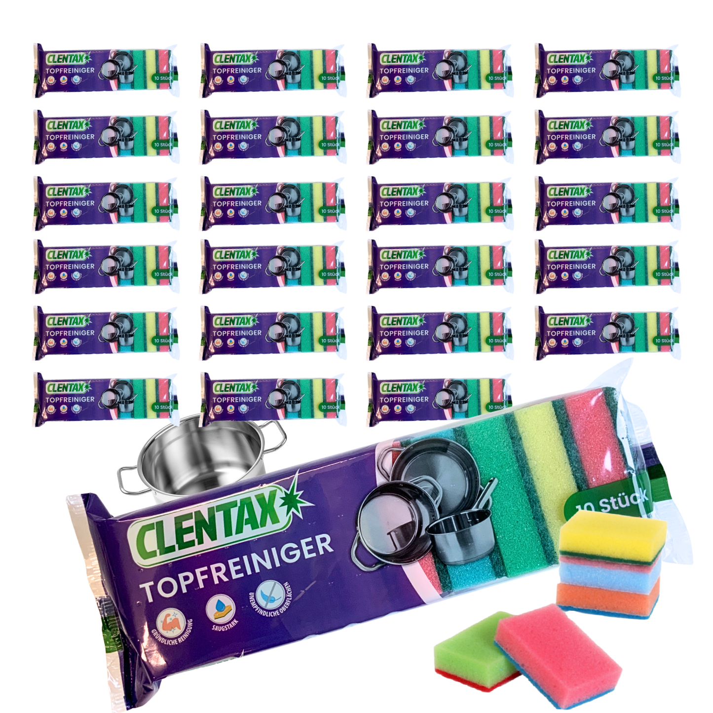 CLENTAX Topfreiniger 24 Pack x 10 Stk
