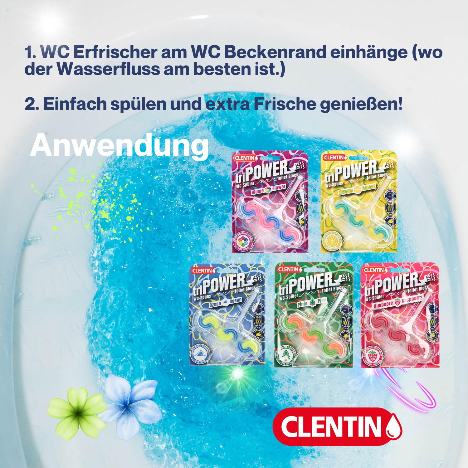 CLENTIN TRI-POWER Duftspüler 45g - Zitrone