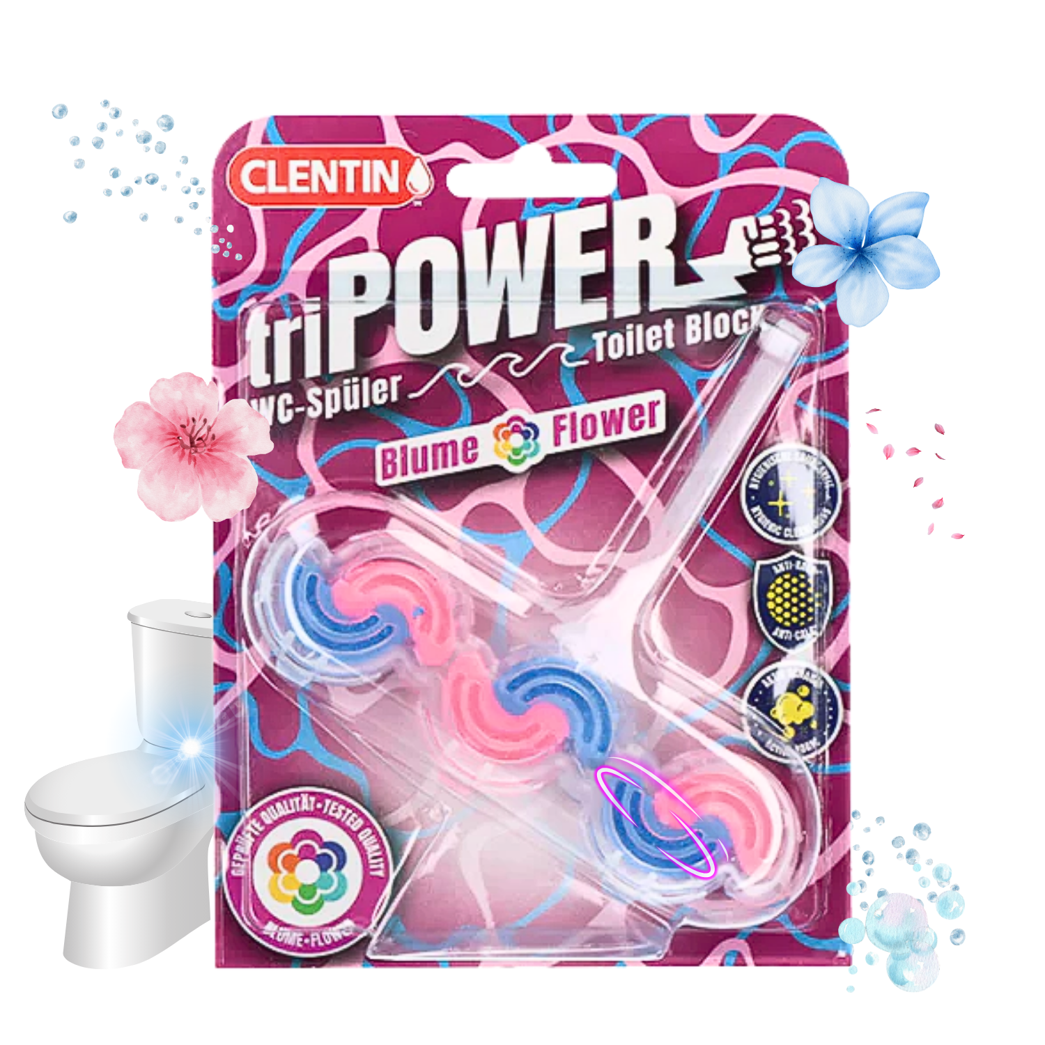 CLENTIN TRI-POWER Duftspüler 45g - Blume