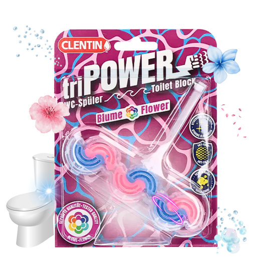 CLENTIN TRI-POWER Duftspüler 12 St x 45g - Blume