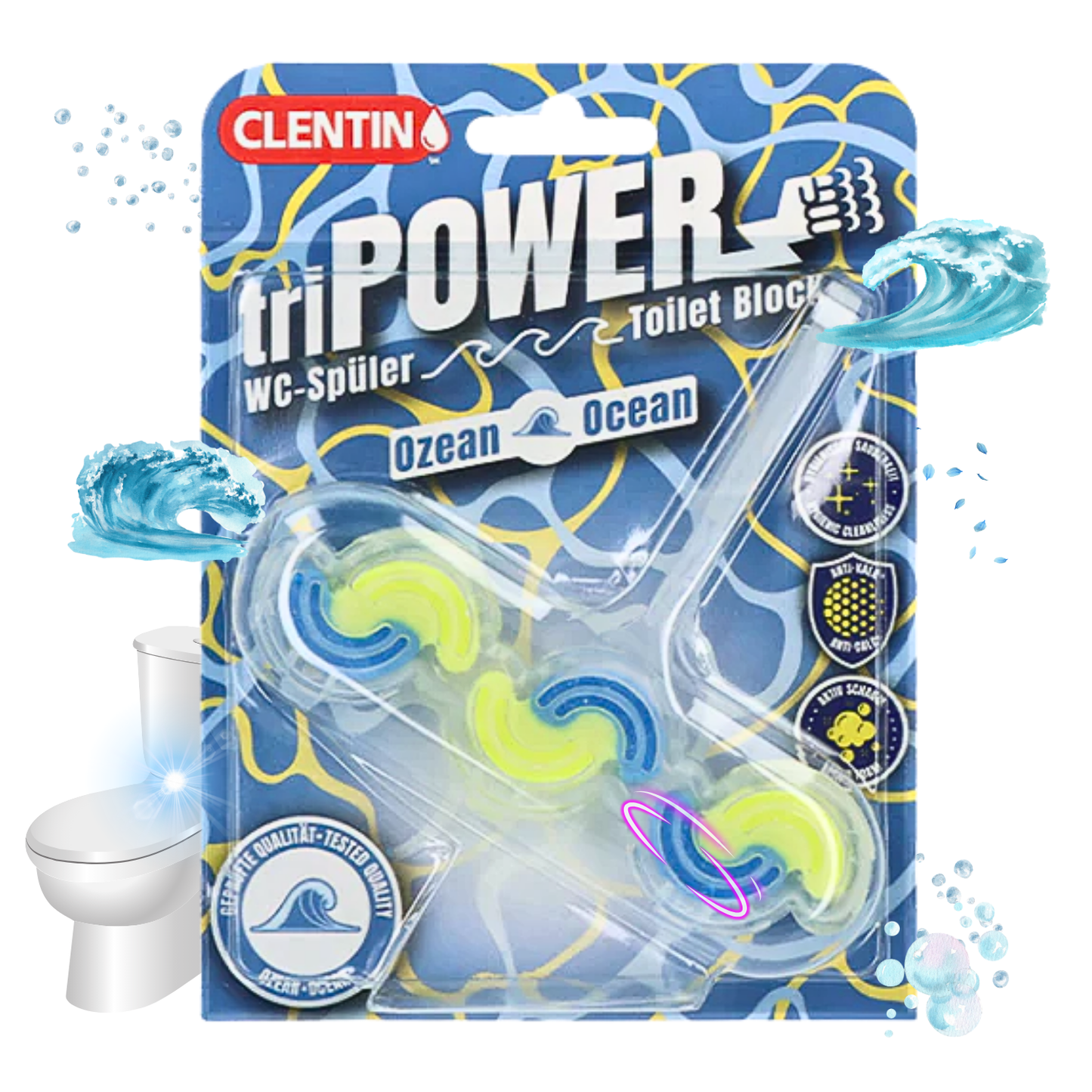 CLENTIN TRI-POWER Duftspüler 45g - Ocean