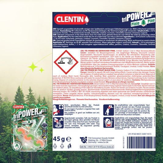 CLENTIN TRI-POWER Duftspüler 45g - Pinie