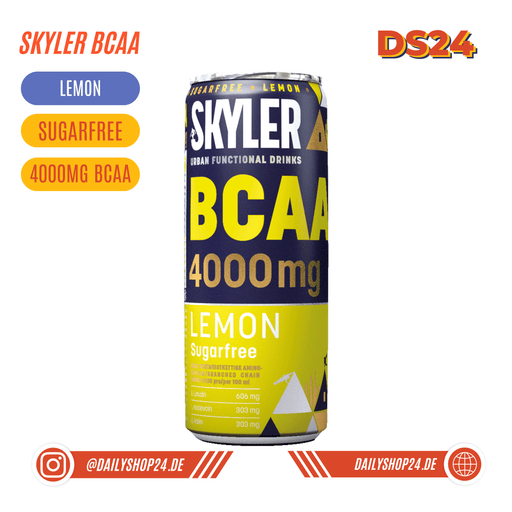 skyler bcaa lime lemon sportgetränk mit 4000mg bcaa wictige aminosäuren für den muskelaufbau