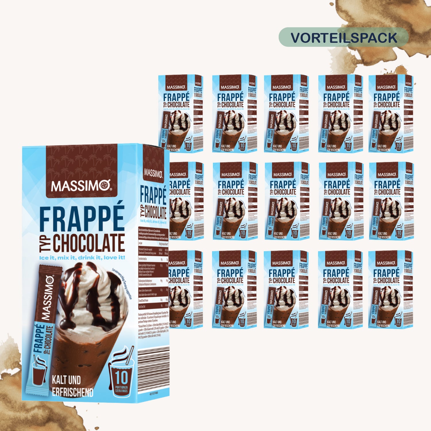 MASSIMO Frappé Chocolate 16 x 250g