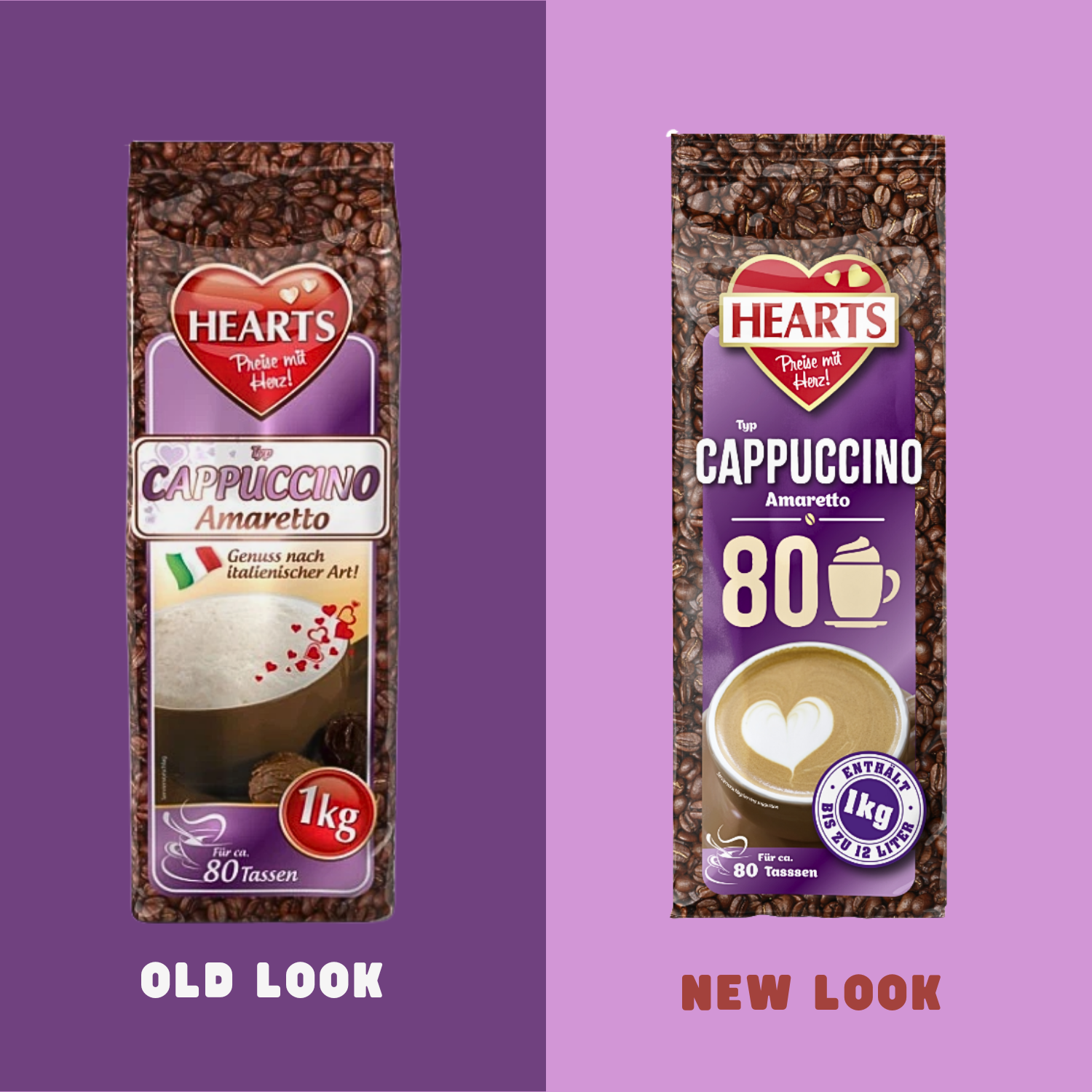 HEARTS Cappuccino Amaretto 10 x 1kg