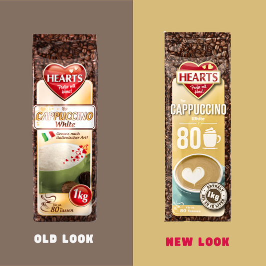 HEARTS Cappuccino White 10 x 1kg