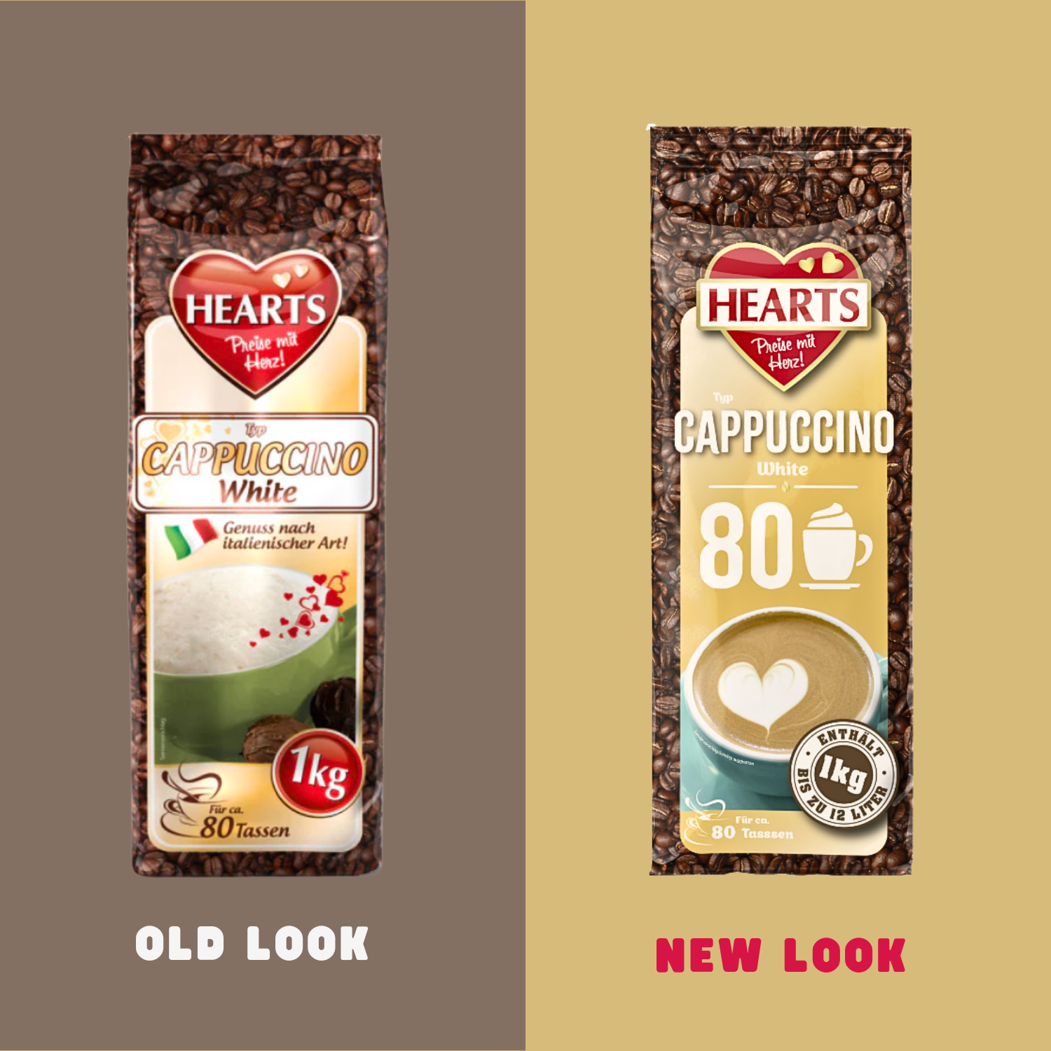 HEARTS Cappuccino White 1kg