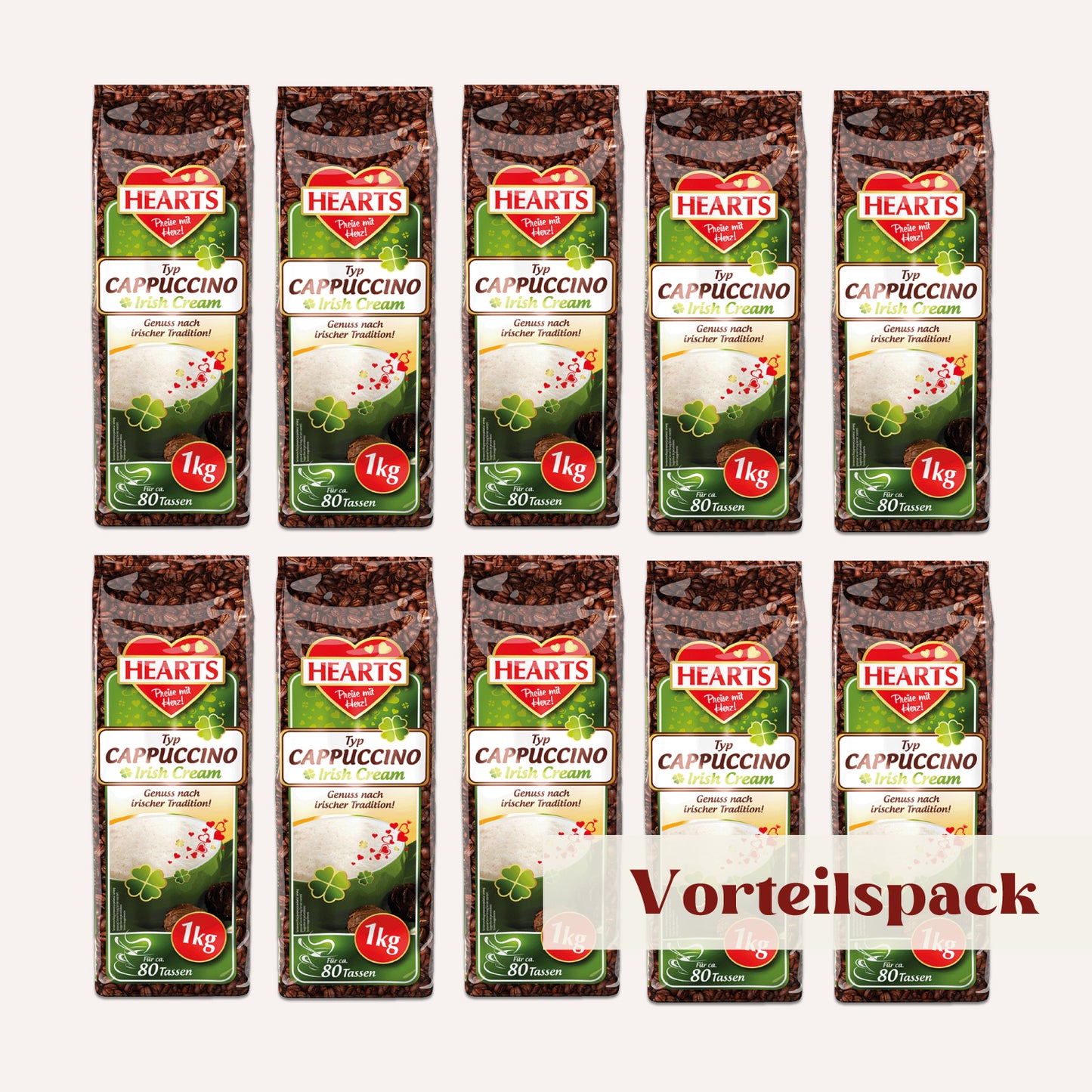 HEARTS Cappuccino Irish Cream 10 x 1kg