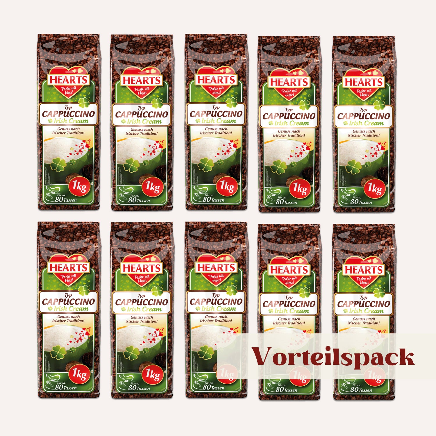 HEARTS Cappuccino Irish Cream 10 x 1kg