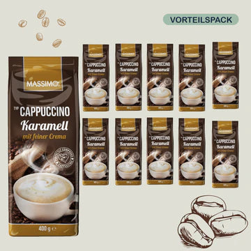 MASSIMO Alle Sorte - Vorteilspack MASSIMO Cappuccino Karamell 10 x 400g