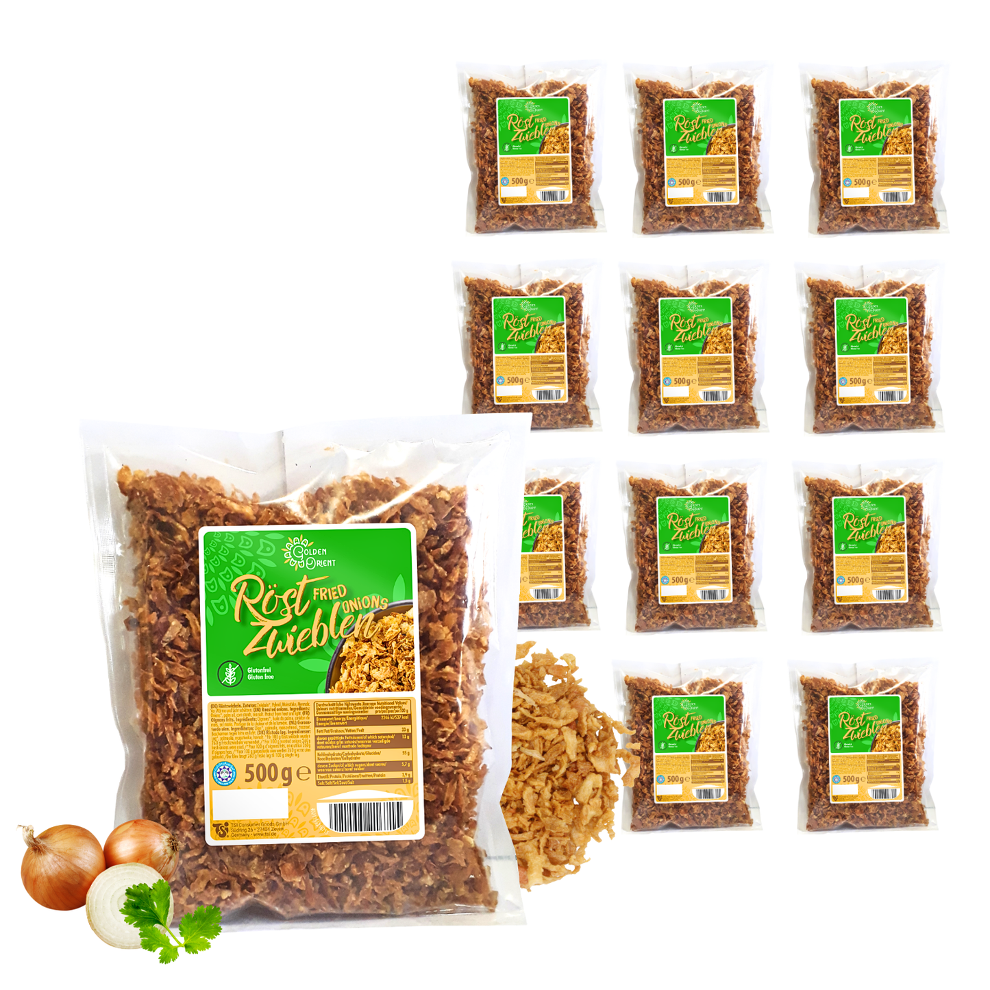 GOLDEN ORIENT Röstzwiebeln 12 x 500g