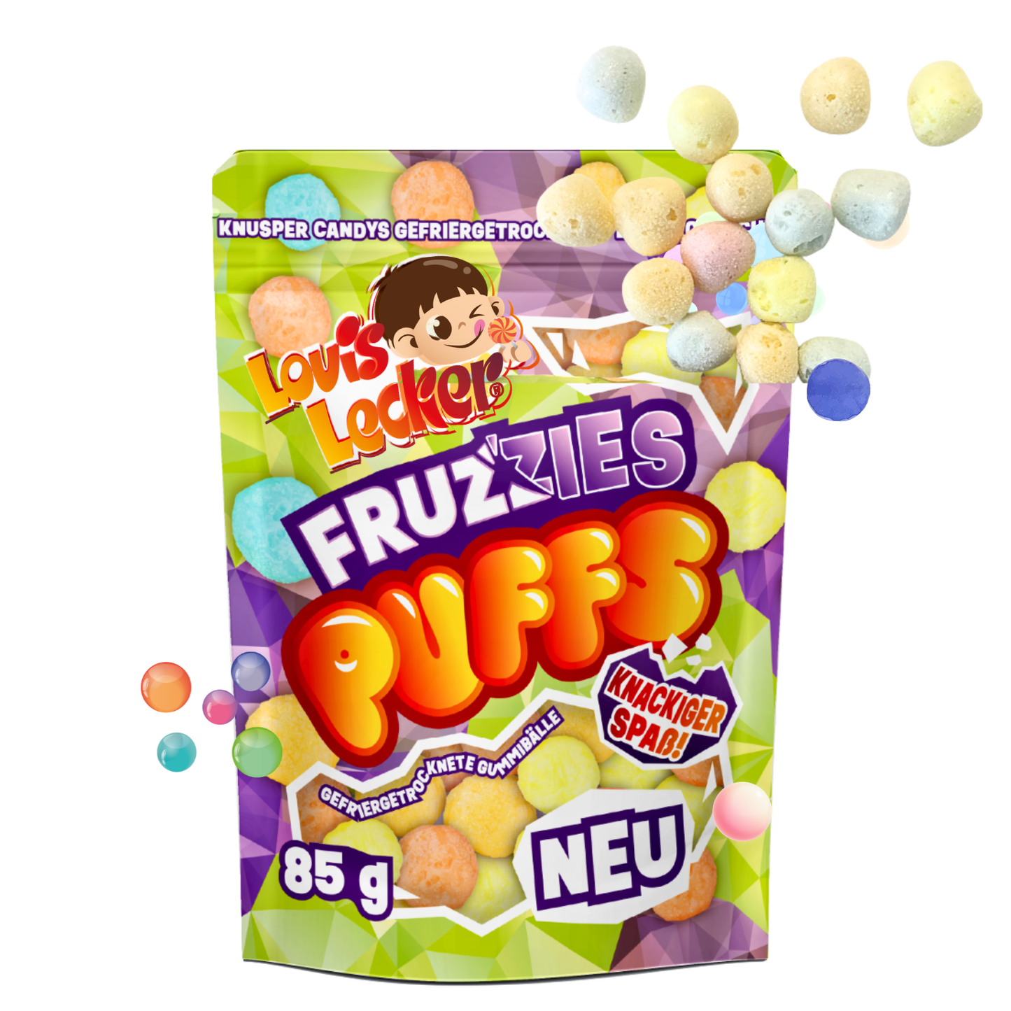 LOUIS LECKER Gefriergetrocknete knusprige Puffs 12 x 85g