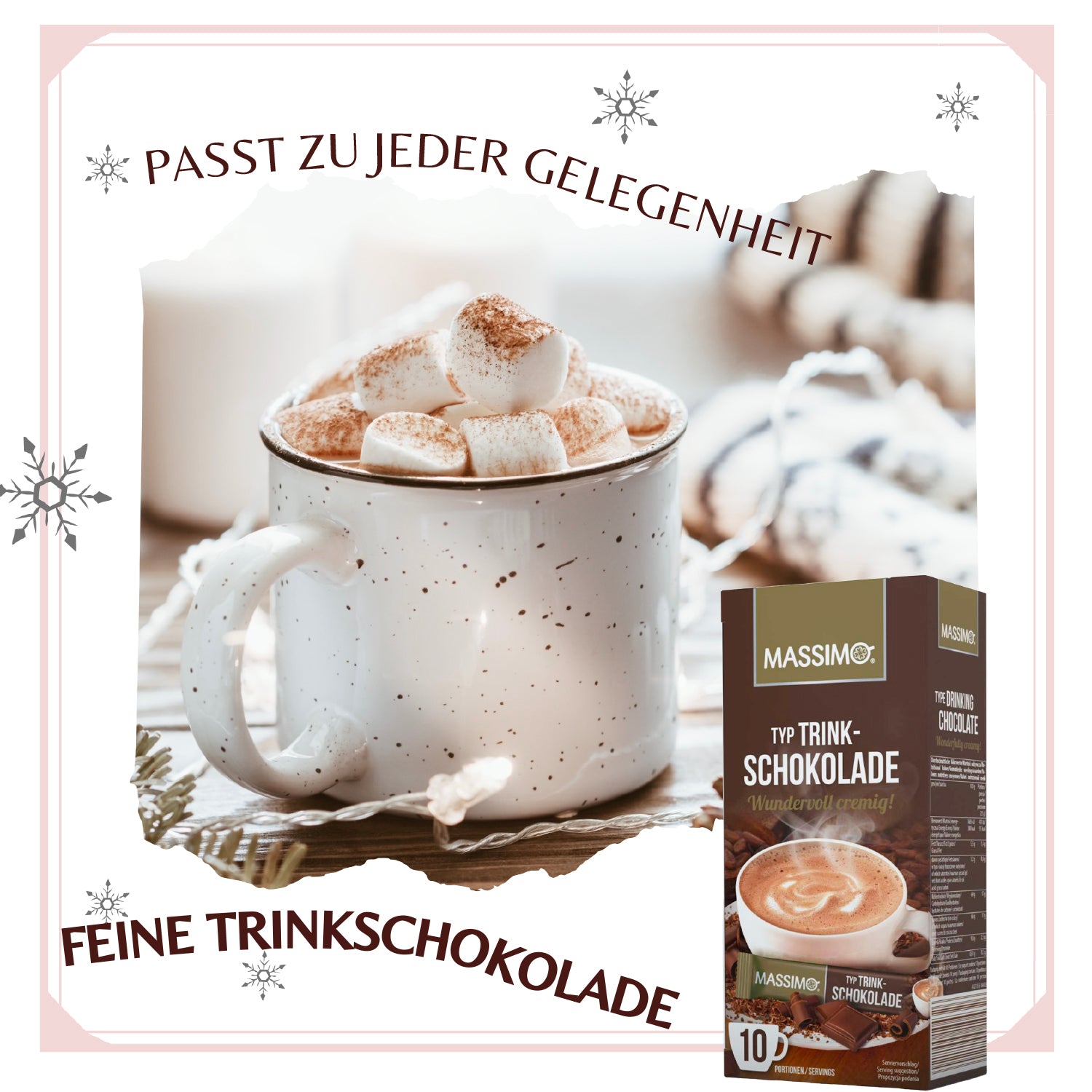 MASSIMO Feine Trinkschokolade 16 x 250g