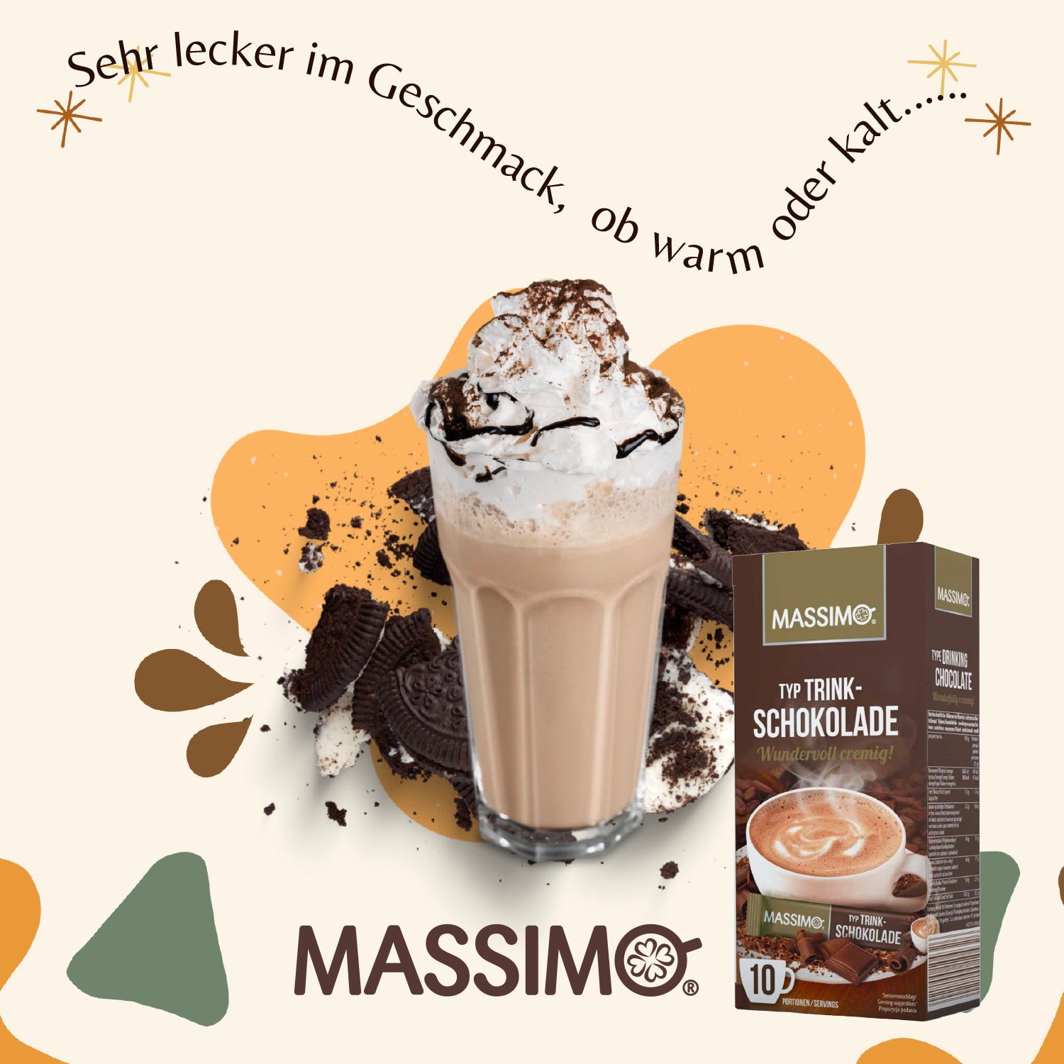 MASSIMO Feine Trinkschokolade 16 x 250g