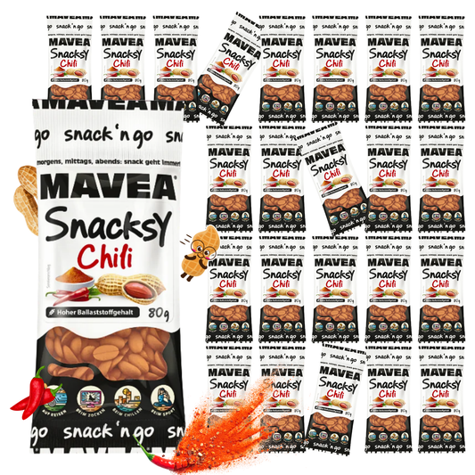 MAVEA Erdnüsse mit Chili im Teigmantel 24 x 80g