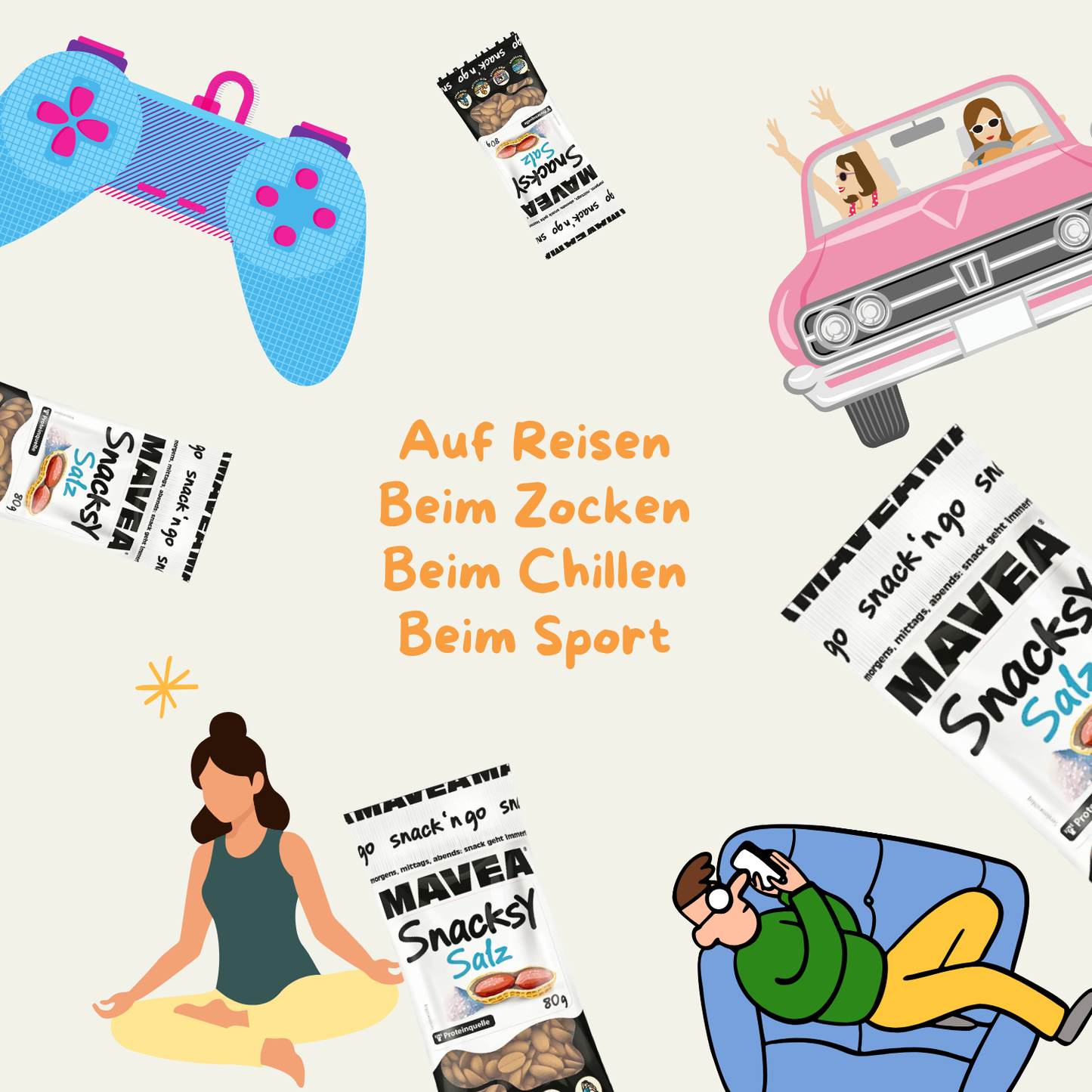 MAVEA Erdnüsse schonend geröstet und fein gesalzen 80g