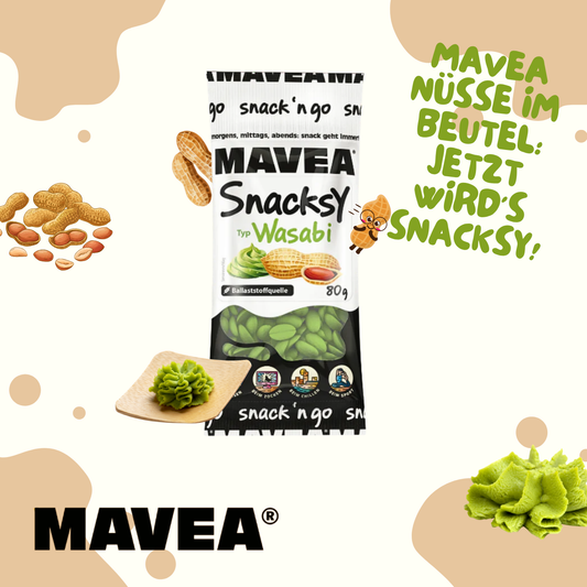 MAVEA umhüllte Erdnüsse Wasabi 24 x 80g