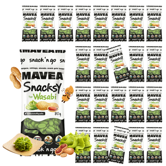 MAVEA umhüllte Erdnüsse Wasabi 24 x 80g