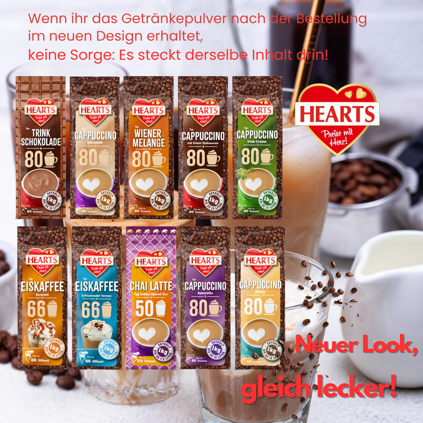 HEARTS Eiskaffee 1kg