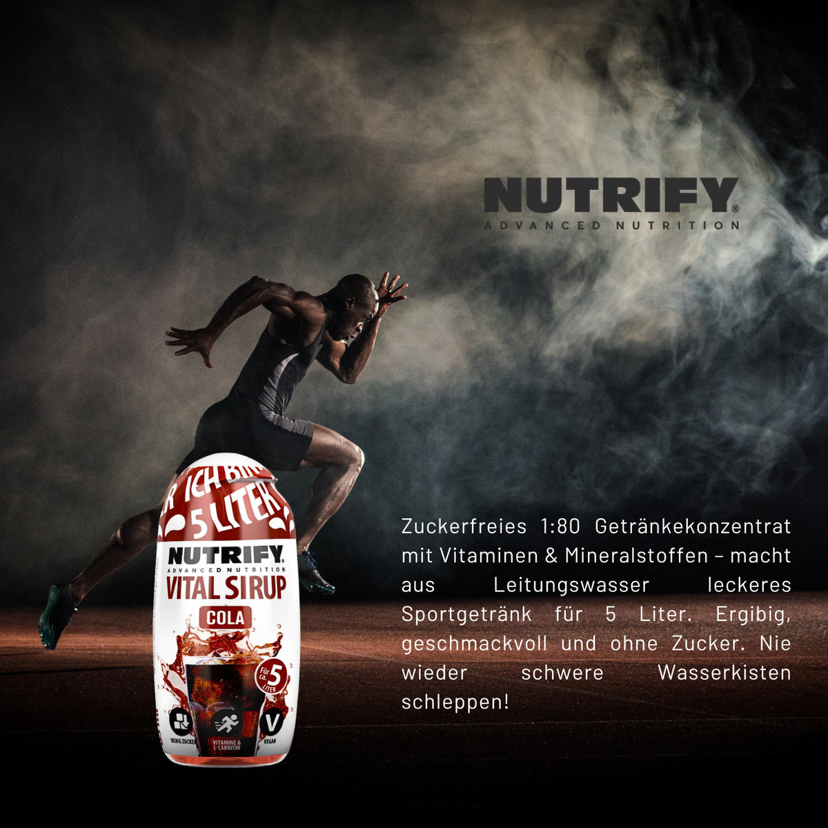NUTRIFY Vital Sirup Cola 6 x 65ml