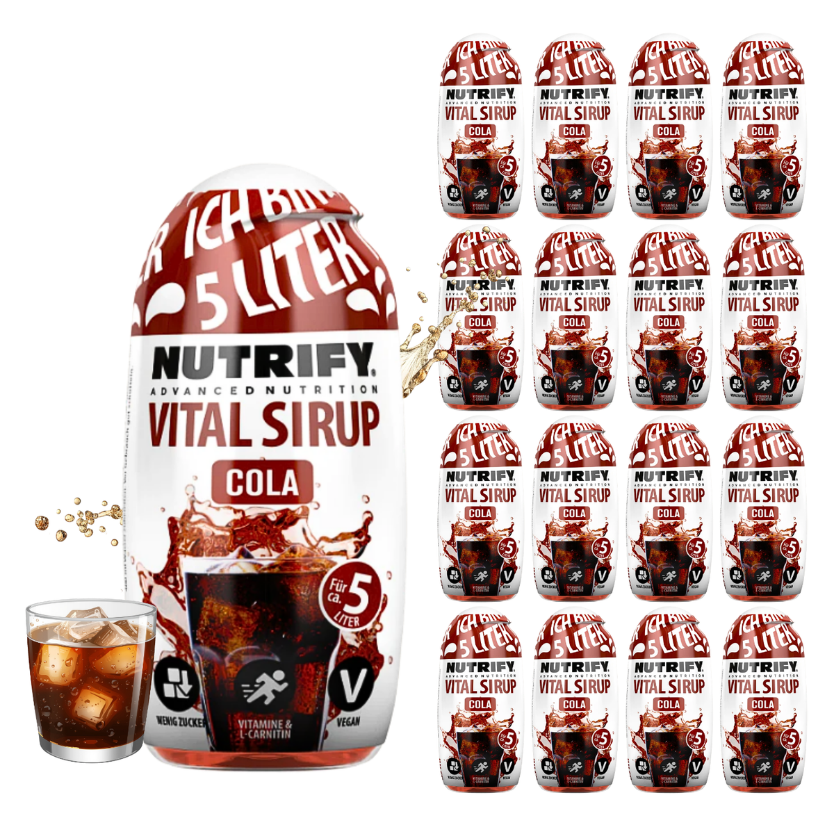 NUTRIFY Vital Sirup Cola 16 x 65ml