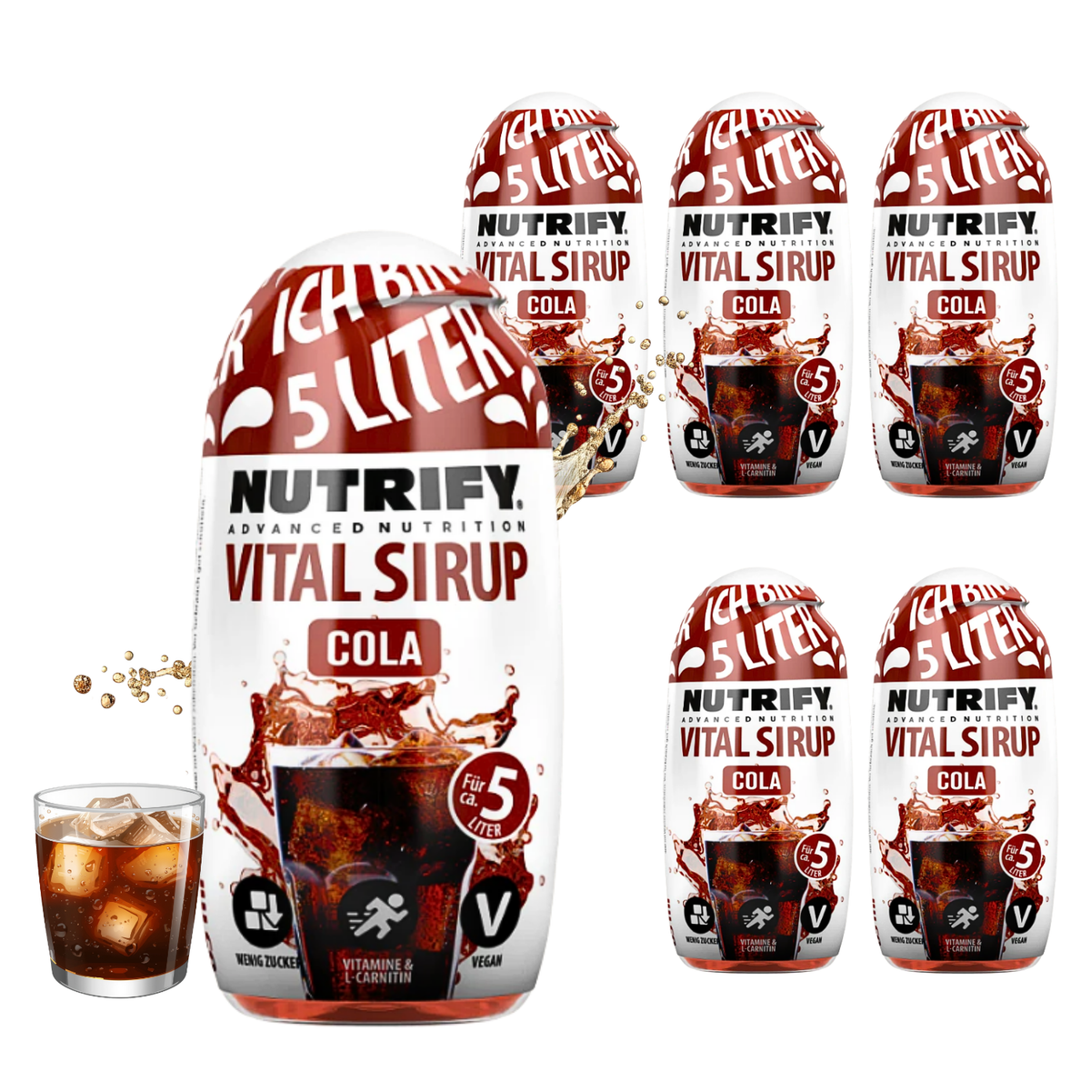 NUTRIFY Vital Sirup Cola 6 x 65ml
