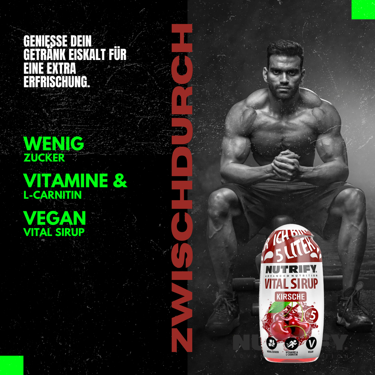 NUTRIFY Vital Sirup Kirsch Cherry 65ml