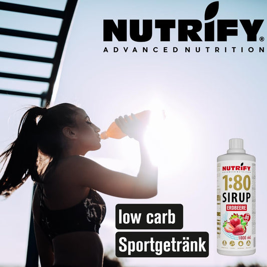 NUTRIFY Vital Drink Sirup 1:80 Erdbeere 1L