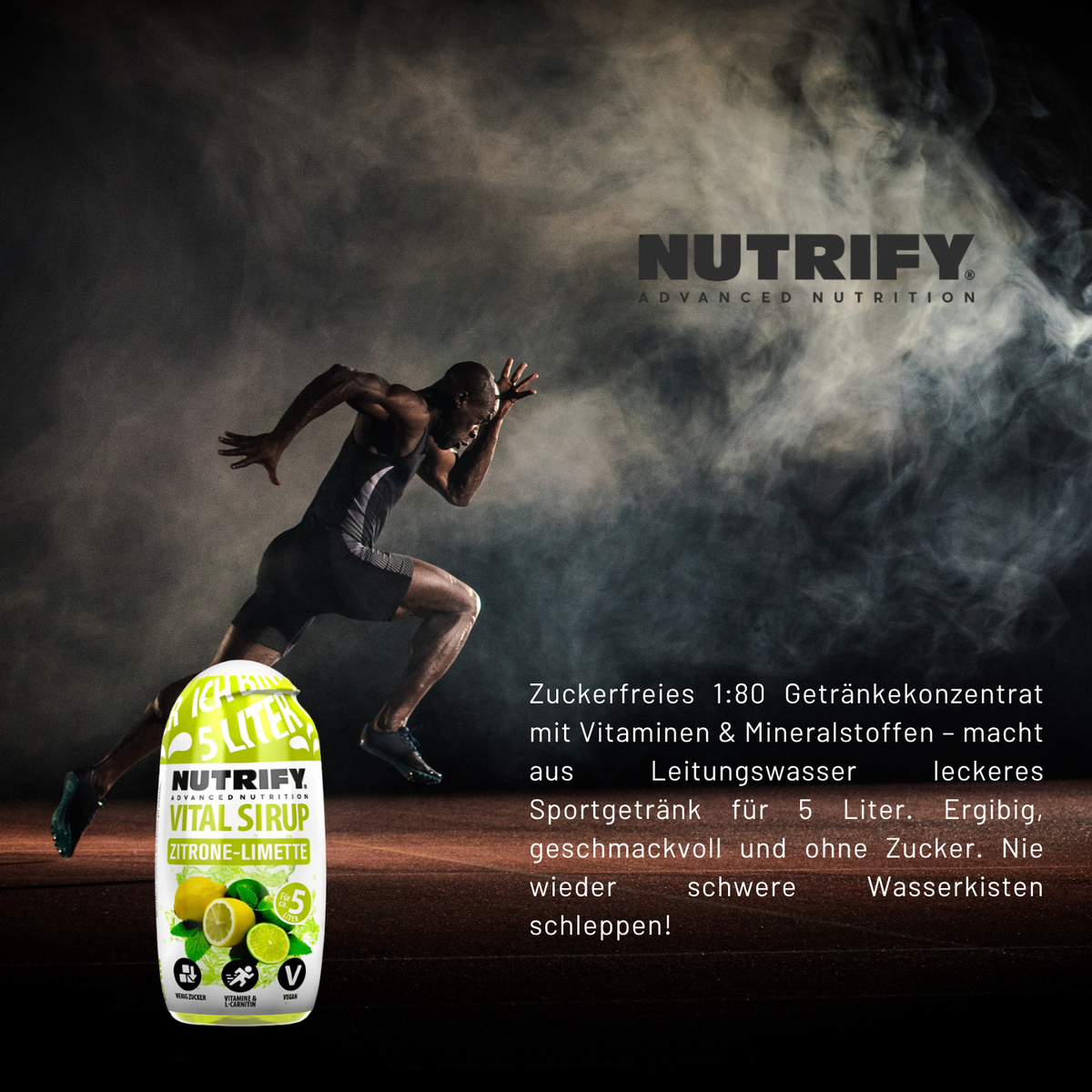 NUTRIFY Vital Sirup Zitrone-Limette 16 x 65ml