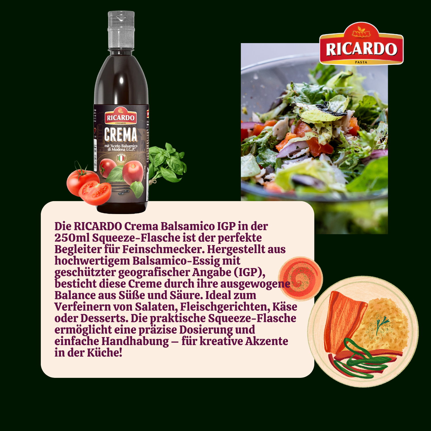 RICARDO Crema Balsamico IGP 6 x 250ml