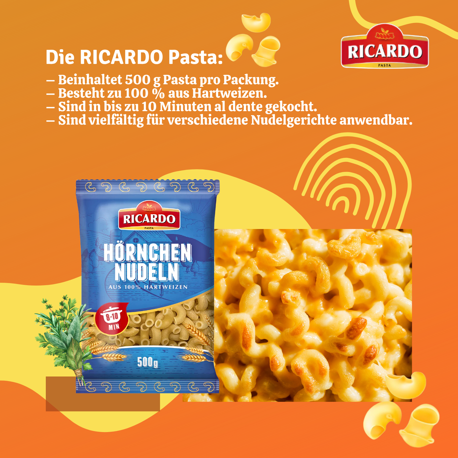 RICARDO Hörnchennudeln 500g