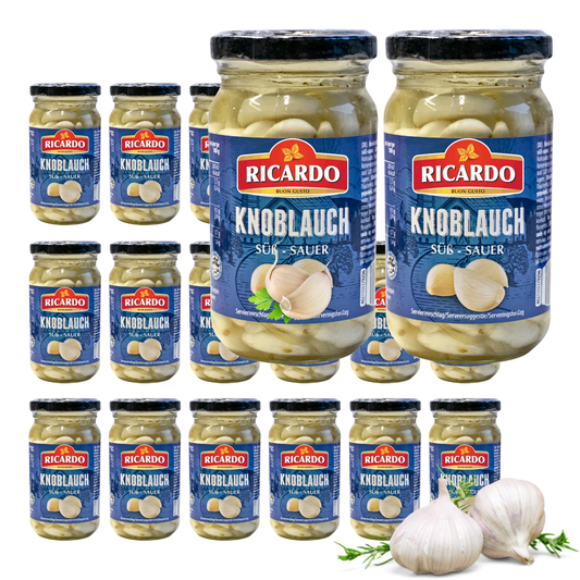 RICARDO Knoblauch Classic 18 x 190g - Feinkost Vorteilspack