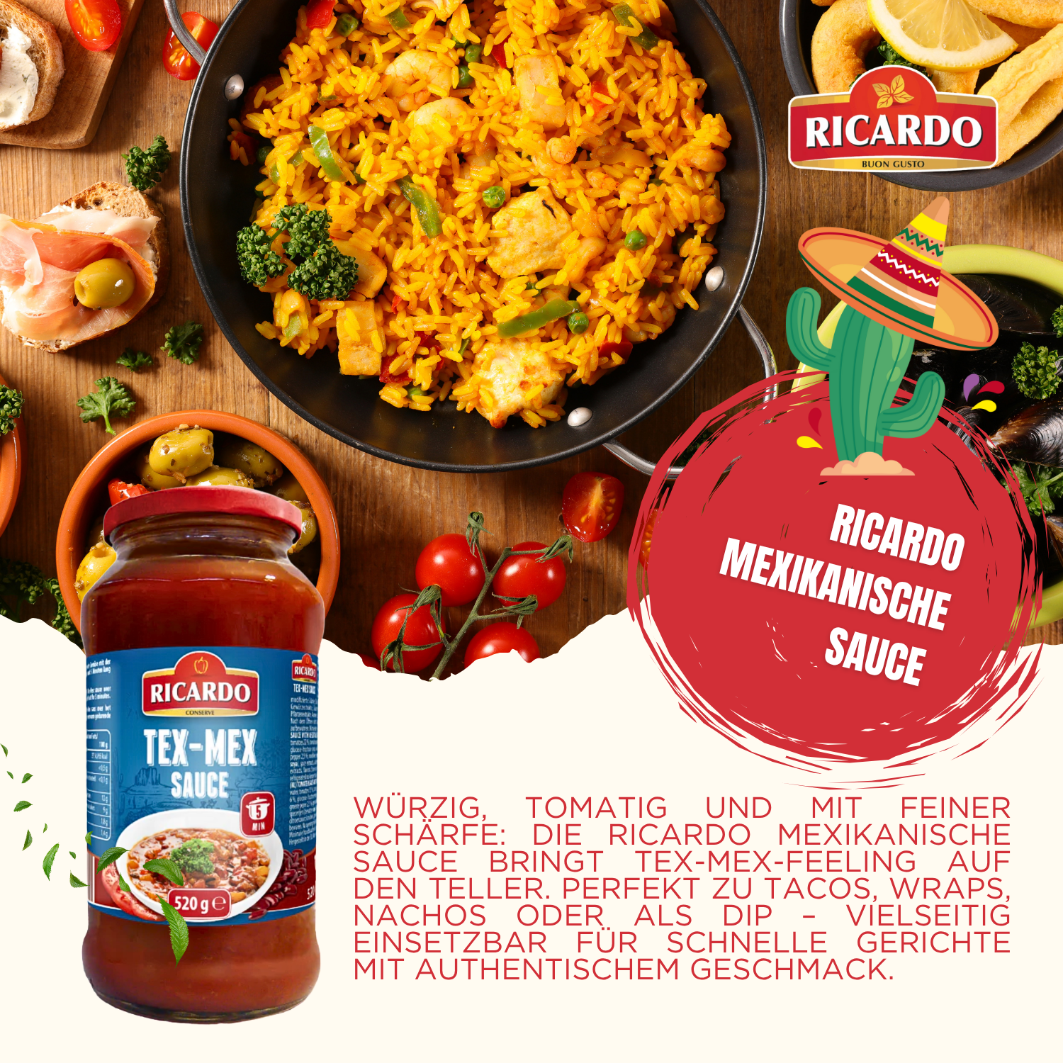 RICARDO Mexikanische Sauce 12 x 520g