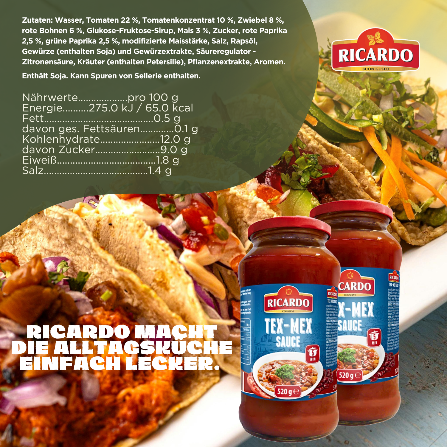 RICARDO Mexikanische Sauce 12 x 520g