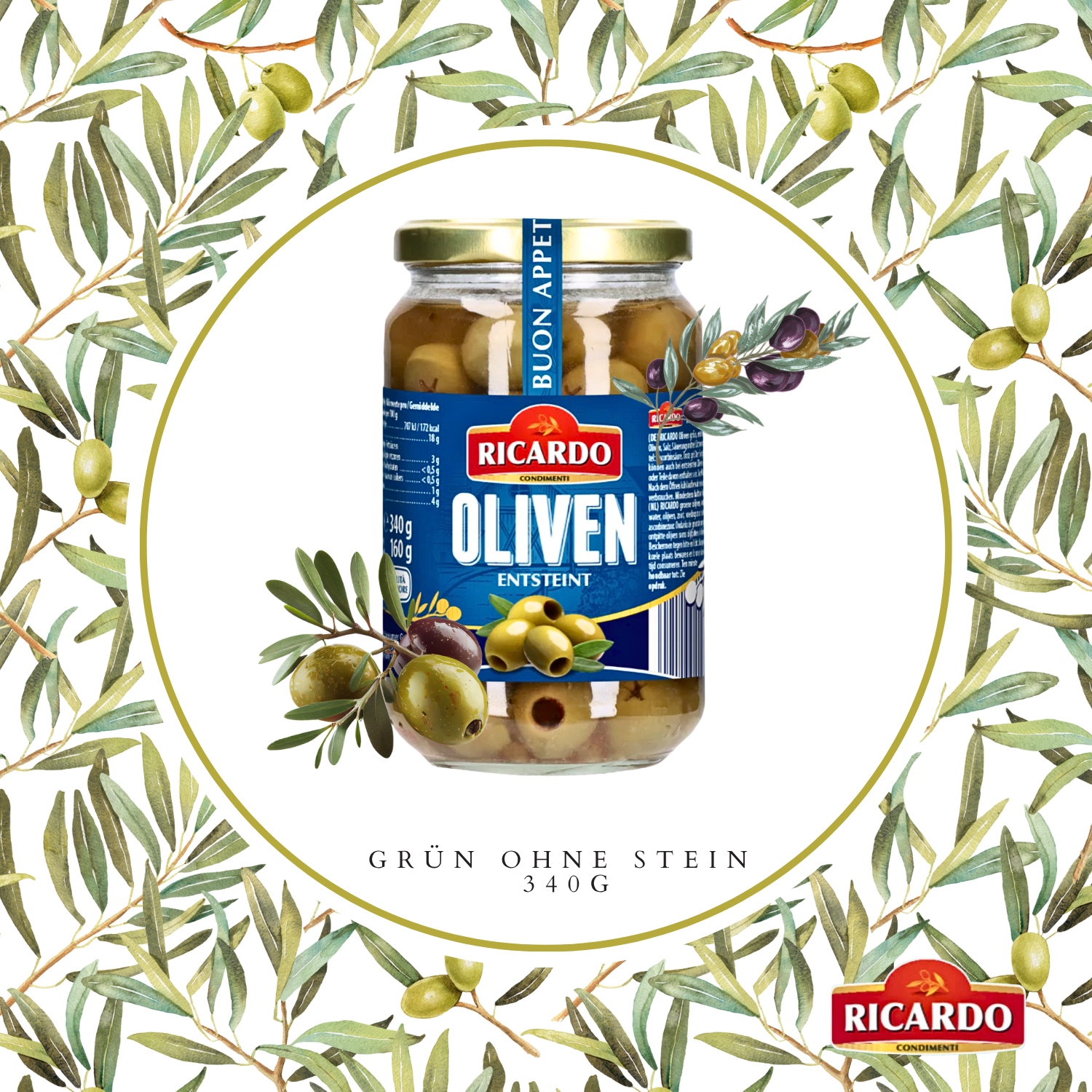 RICARDO Oliven grün 340g - entsteint