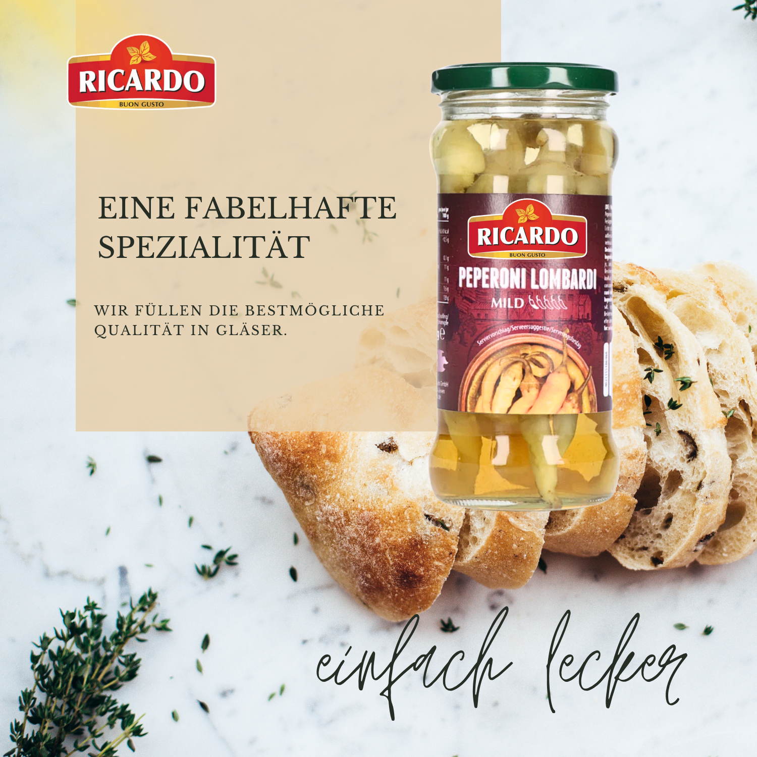 RICARDO Peperoni Lombardi 12 x 350g