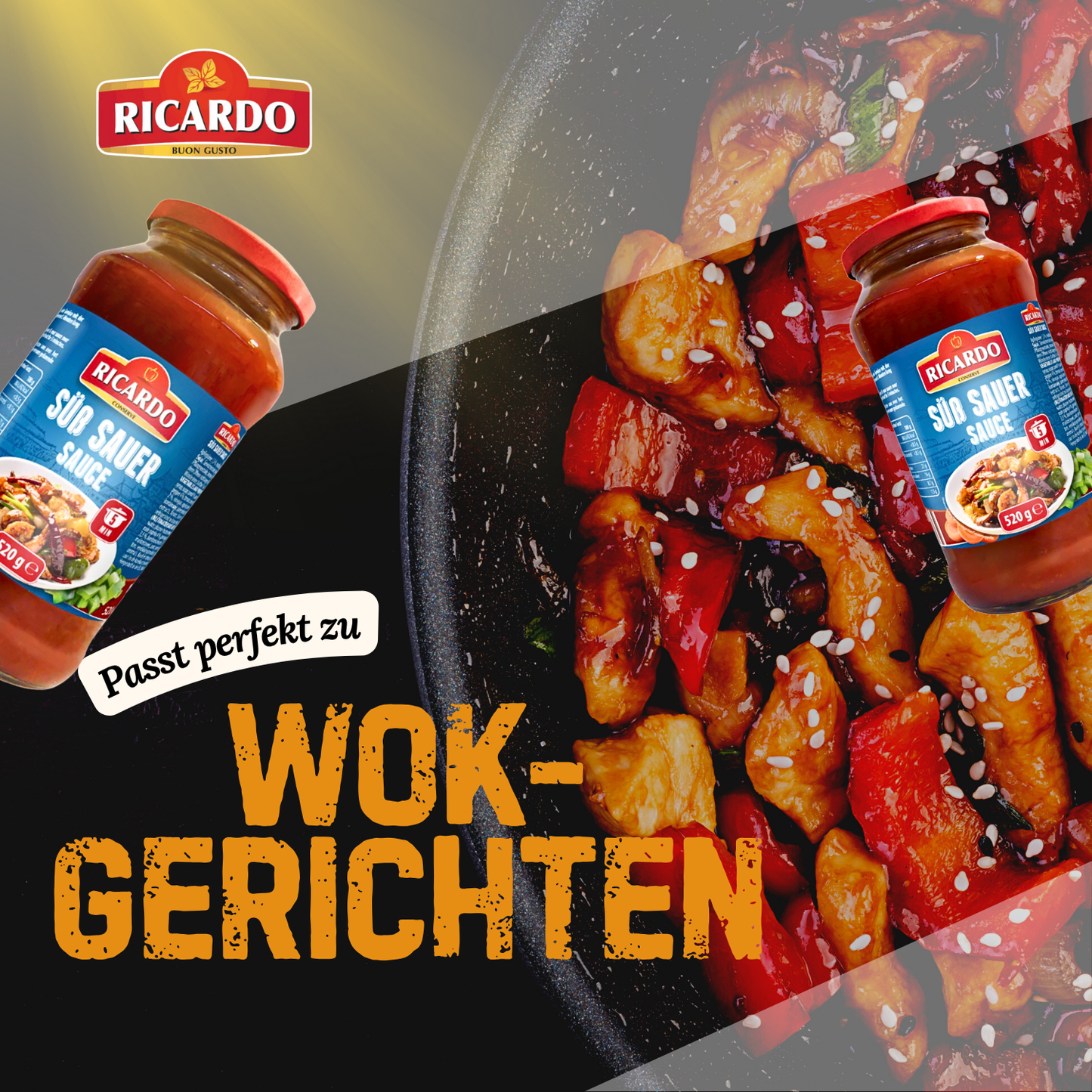 RICARDO Süß-Sauer Sauce 12 x 520g