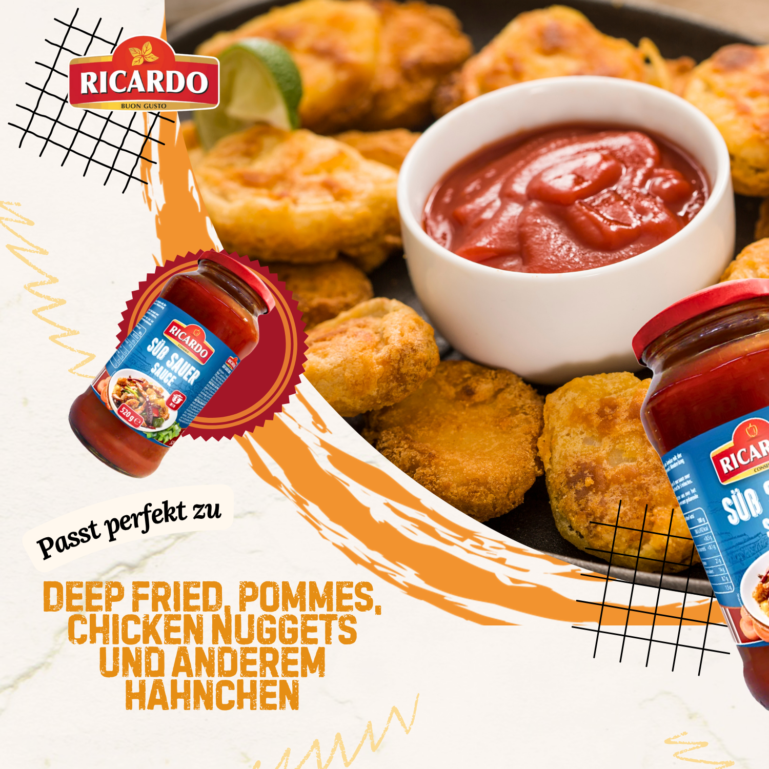 RICARDO Süß-Sauer Sauce 12 x 520g