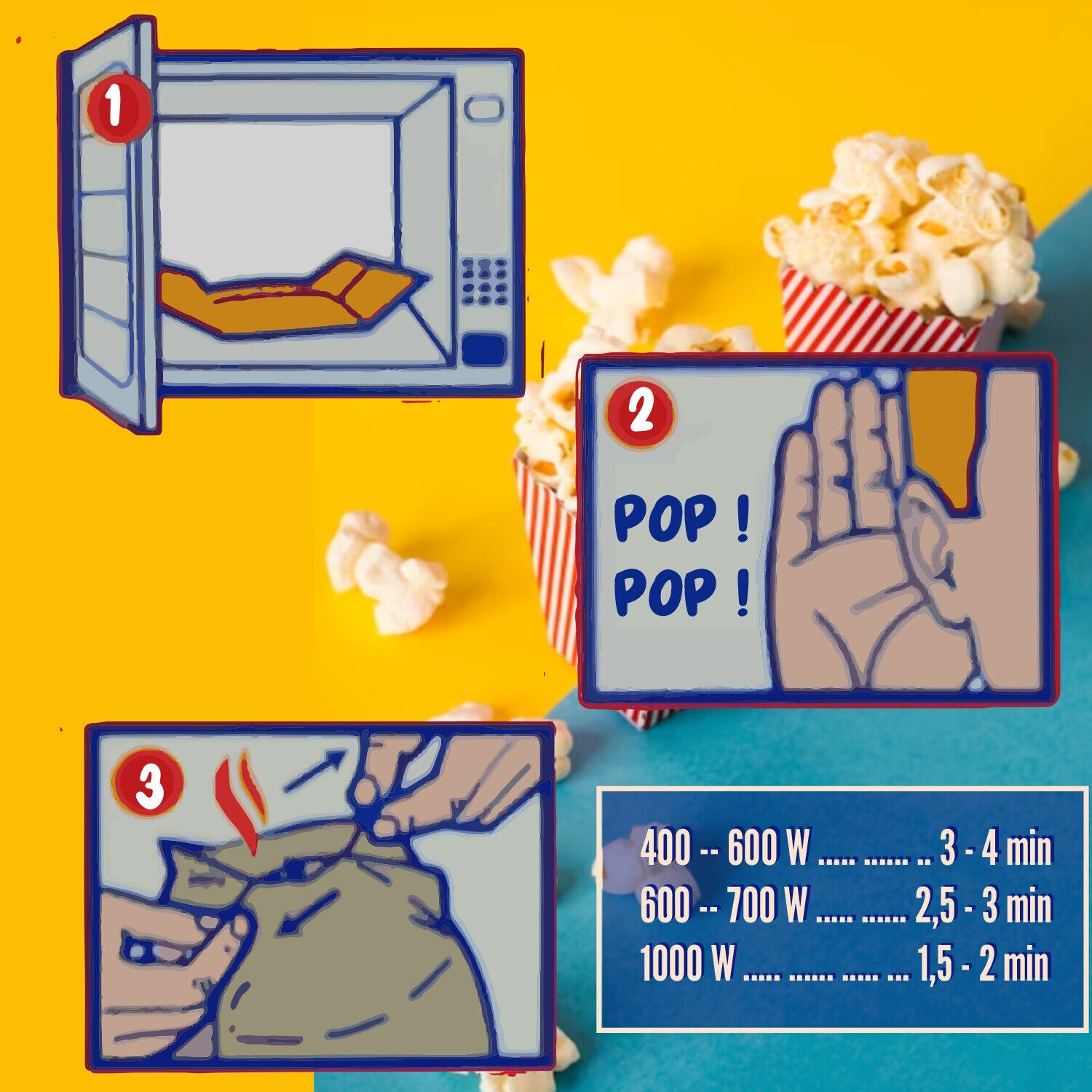 PEO'S Mikrowelle Popcorn Süß 12 x 300g