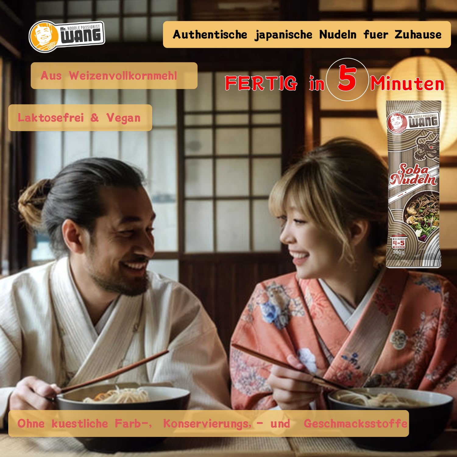 MR WANG Soba Nudeln 300g