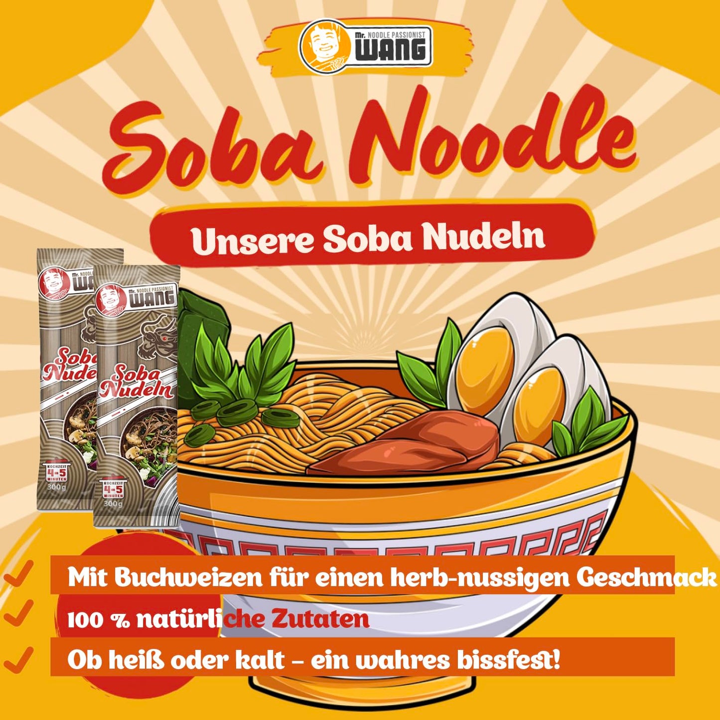 MR WANG Soba Nudeln 36 x 300g