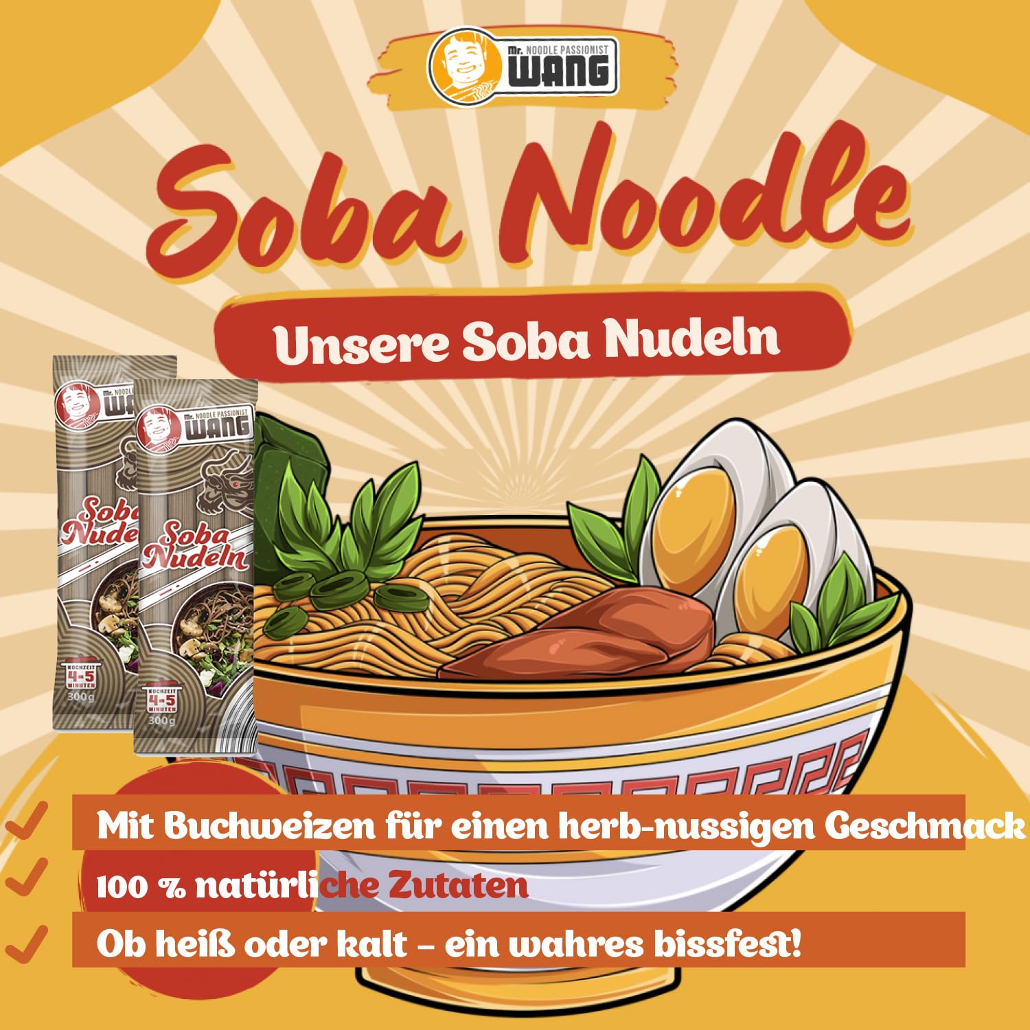 MR WANG Soba Nudeln 300g