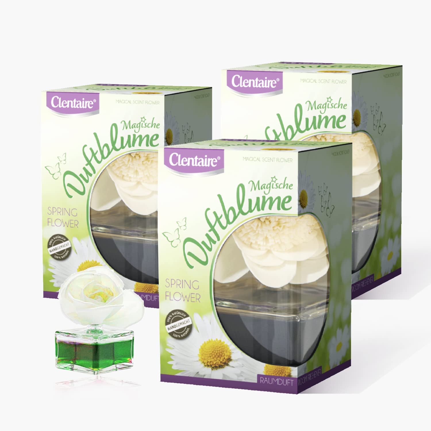 CLENTAIRE Raumduft 3 x 75ml Spring Flower