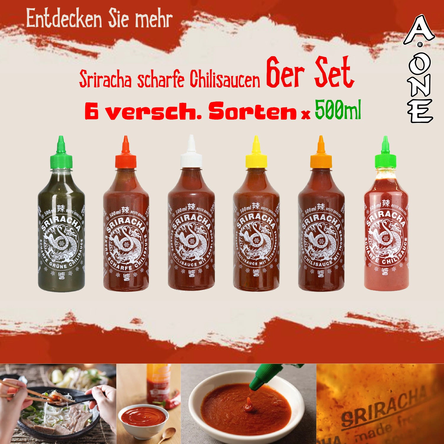 A-One Sriracha Green Chilli 500ml