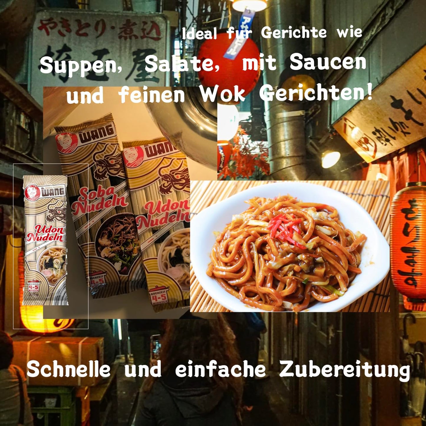MR WANG Udon Nudeln 300g BT - 10er VPE