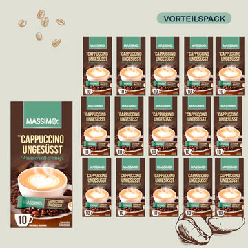MASSIMO Alle Sorte - Vorteilspack MASSIMO Cappuccino ungesüßt 16 x 125g