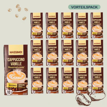 MASSIMO Alle Sorte - Vorteilspack MASSIMO Cappuccino Vanille 16 x 125g